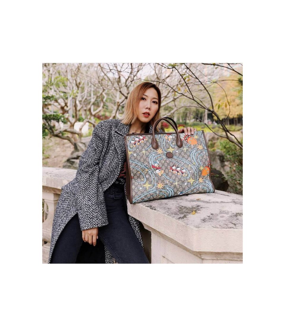 Disney x Gucci Donald Duck Tote Bag view 4