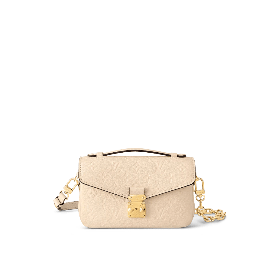 Louis Vuitton Pochette Métis East West Monogram Empreinte Leather – Women – Handbags Cream