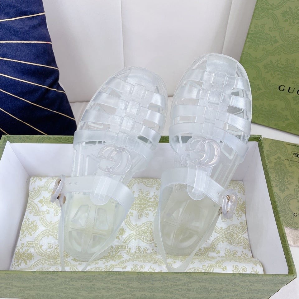 Gucci Sandal With Double G Silver 674133 Jfm00 8300 view 3