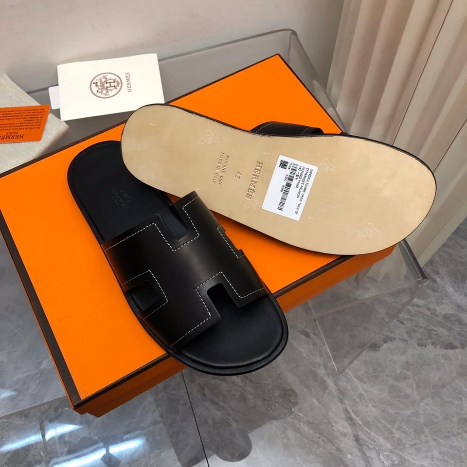 Hermes Izmir Sandal Black view 6
