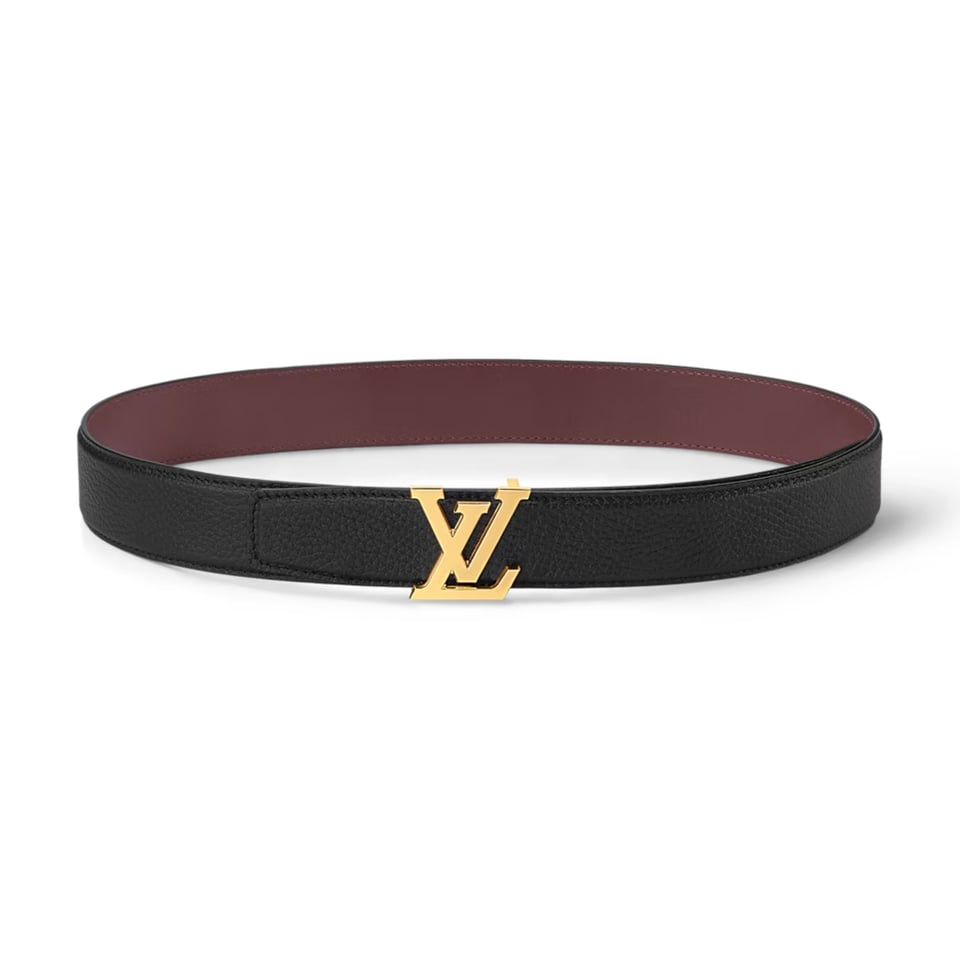Lv Heritage 35mm Reversible Belt Black/Bordeaux M8205U