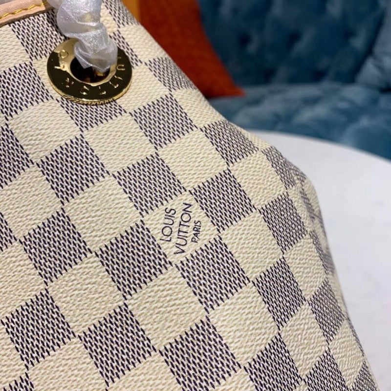 Louis Vuitton Graceful MM 41cm/16.1in Damier Azur Canvas N44044 – Women view 6