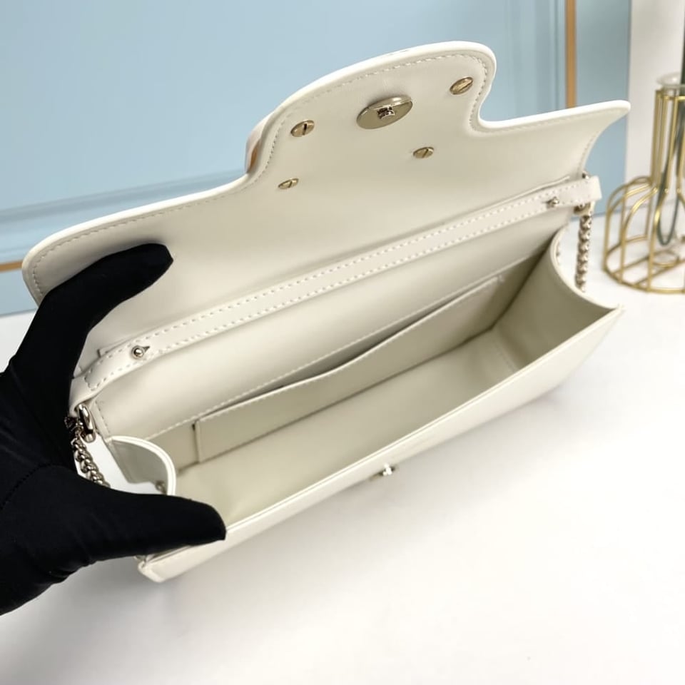 Valentino Garavani Locò Shoulder Bag In Ivory 27Cm view 8
