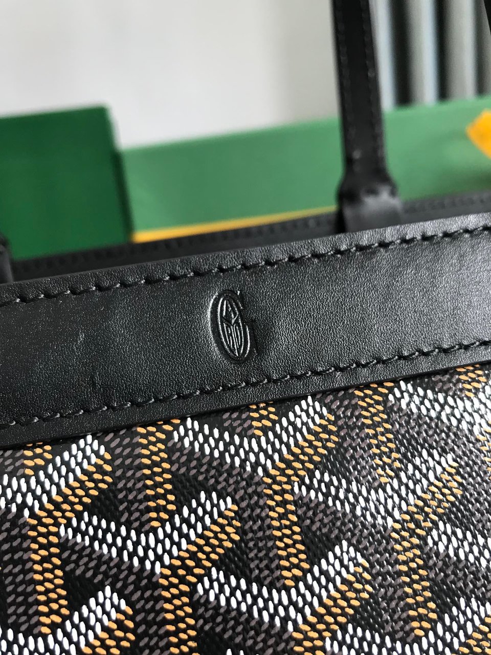 Goyard Bellechasse Biaude Pm Bag 36 Cm Black Goyardine Canvas And Calfskin Trim view 4