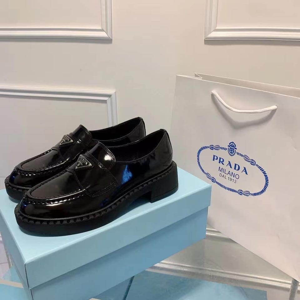 Prada Patent Leather Loafers Black 1D902M069F0002F025 view 9