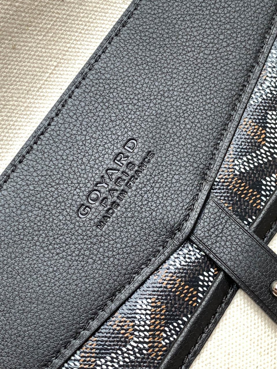Goyard Cisalpin Document Case 39 Cm Black Goyardine Canvas And Calfskin view 9