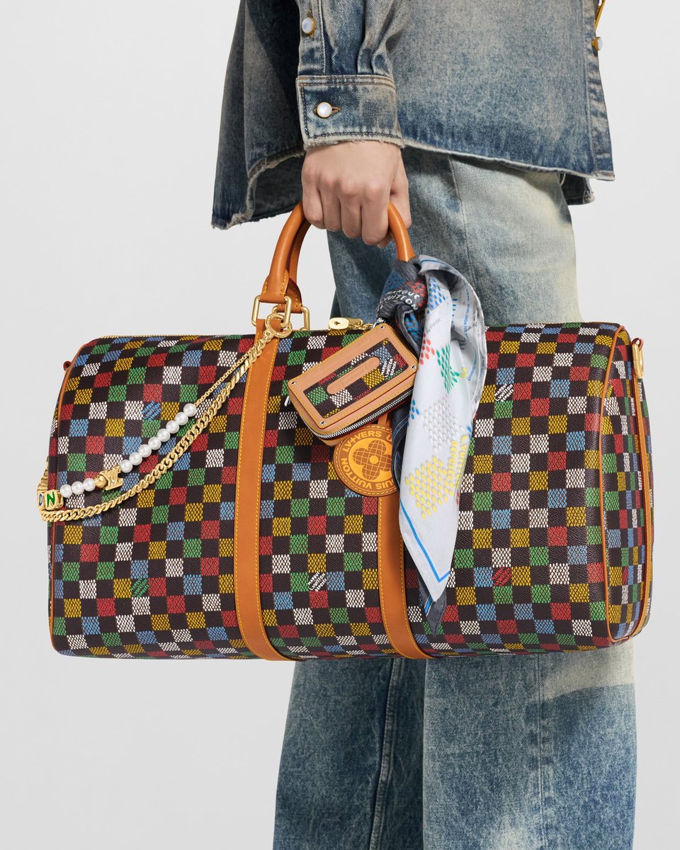 Louis Vuitton Keepall Bandoulière 50 Damier Ebene Canvas – Men Bags 50cm N00170 view 7