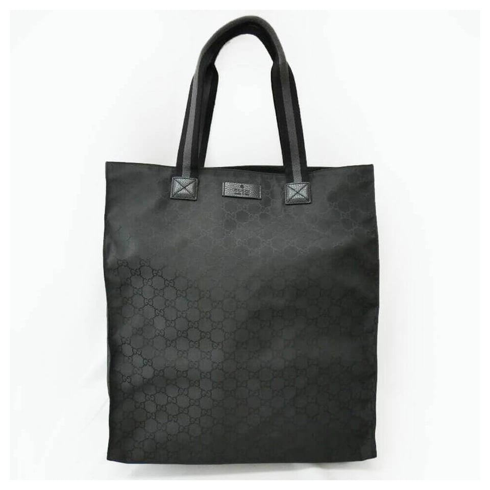 Gucci GG Guccissima Black Nylon Tall Tote Bag view 2