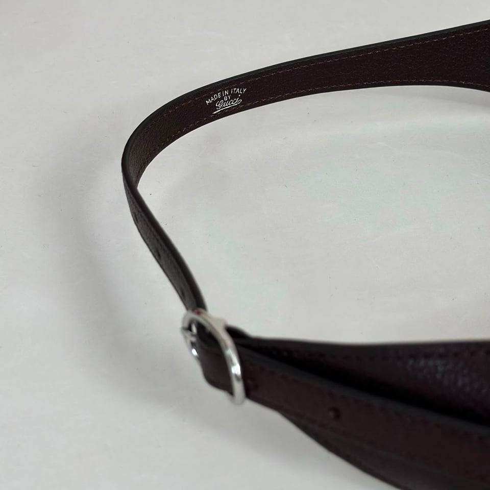 Gucci Jackie Slim Medium Shoulder Bag 28cm/11in Dark Brown ‎863137 view 10