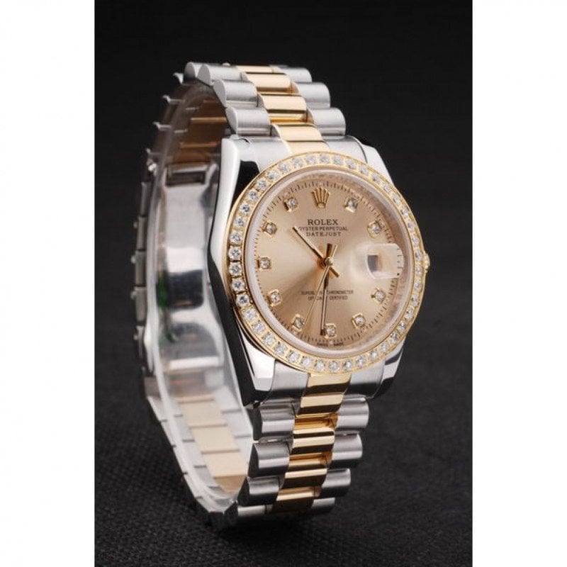 Rolex Datejust 36mm Gold Dial SRL40 view 8