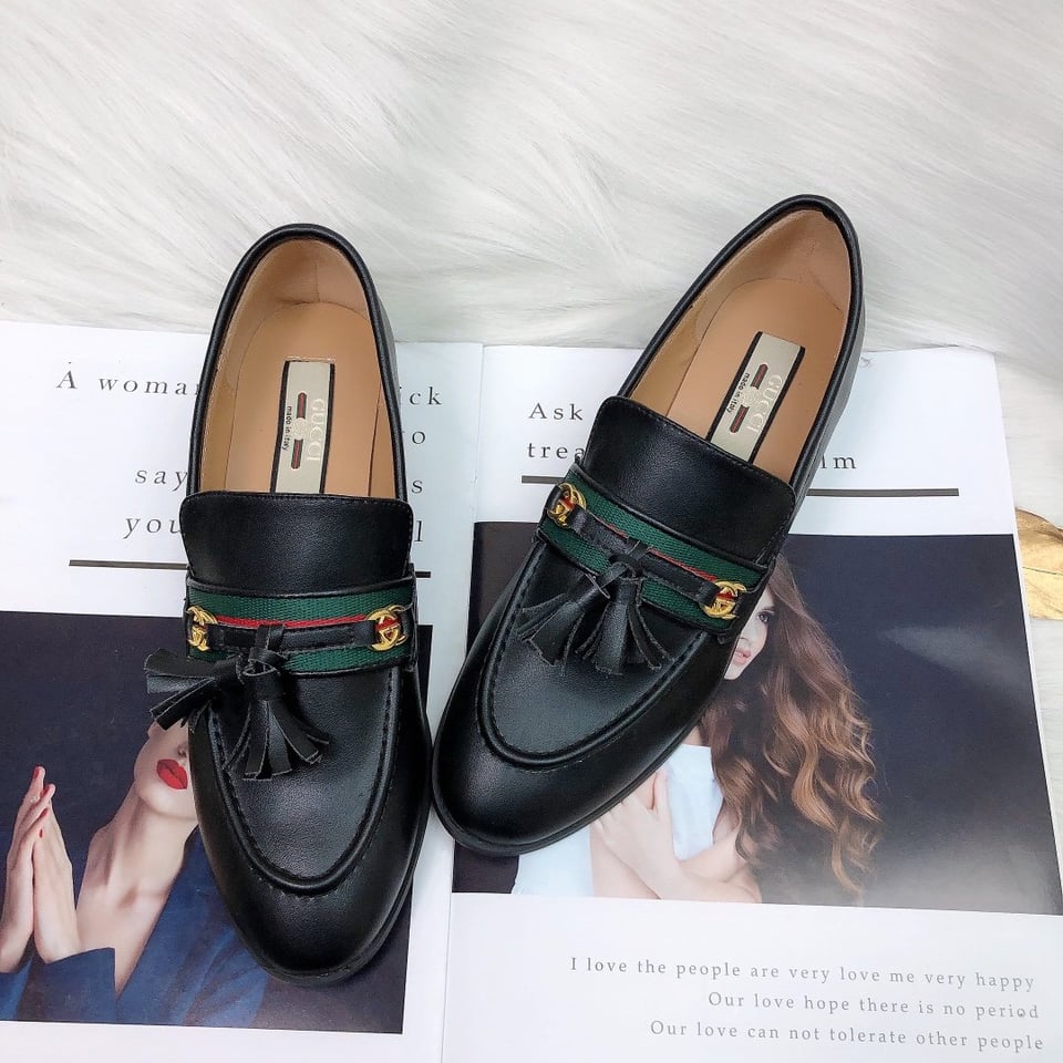 Gucci Unisex Leather Interlocking G Black view 6