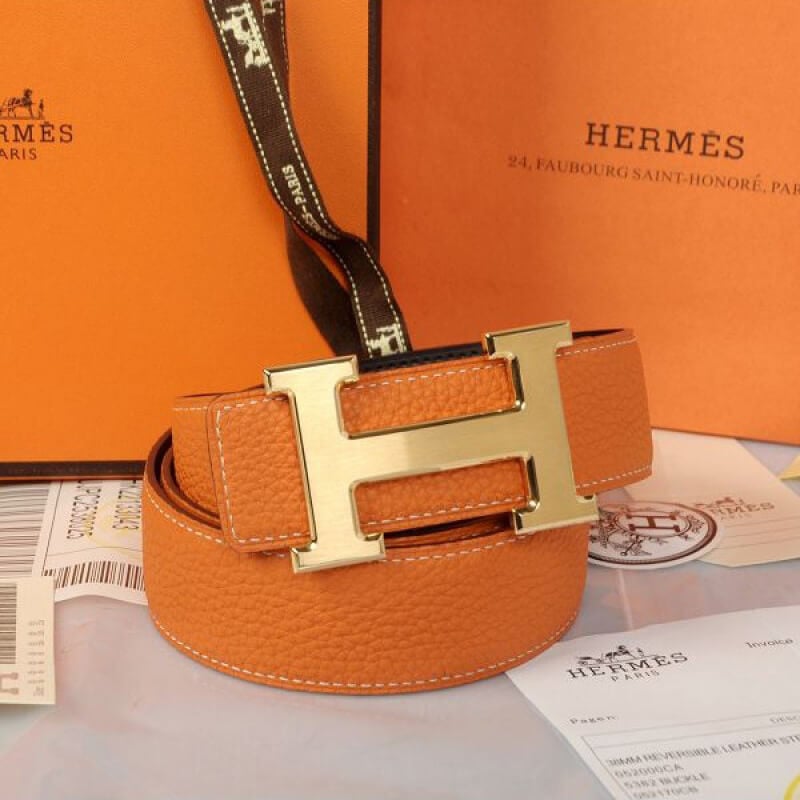 Hermes H Belt Buckle &amp; Reversible Leather Strap 38 mm HB05 view 5