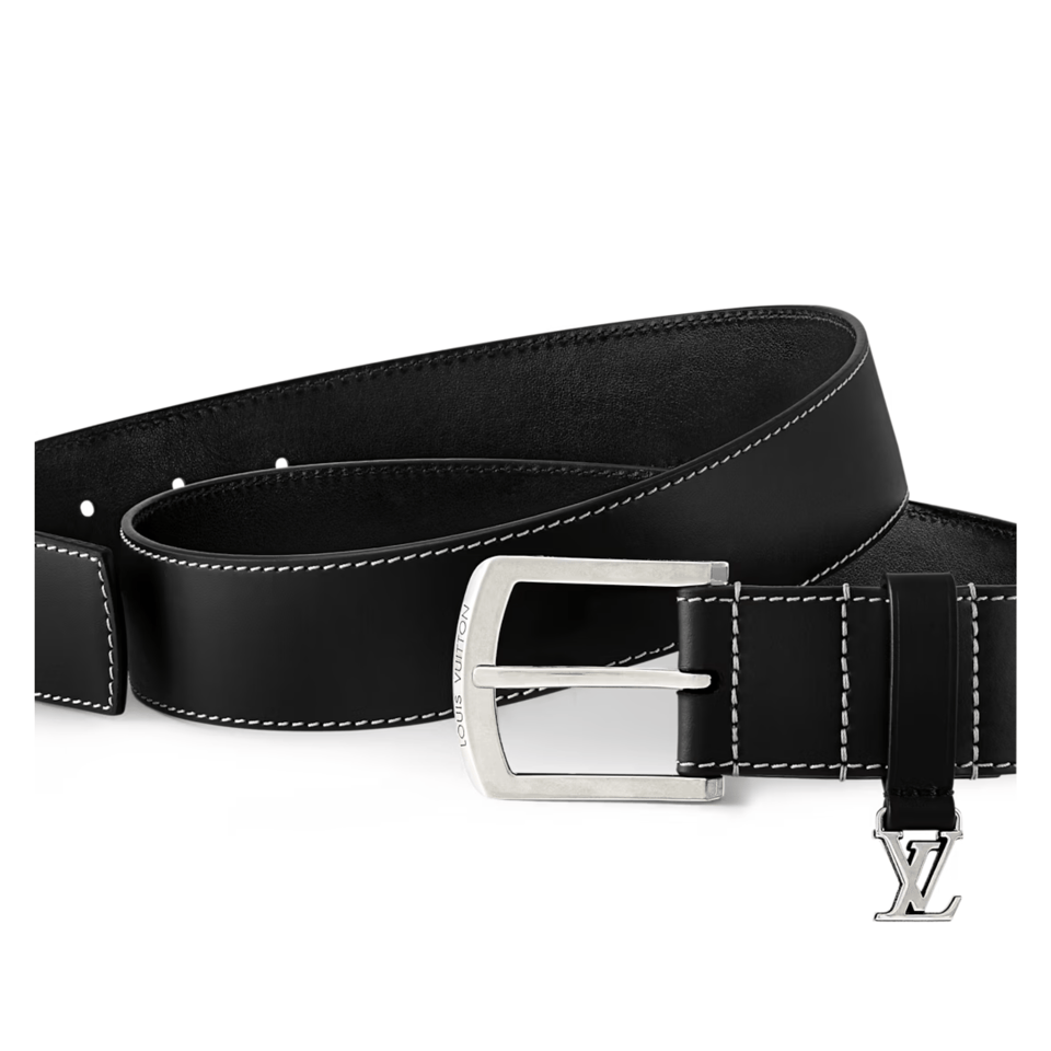 Louis Vuitton LV Black Everyday Pin 35mm Reversible Men Belt M8566U view 3