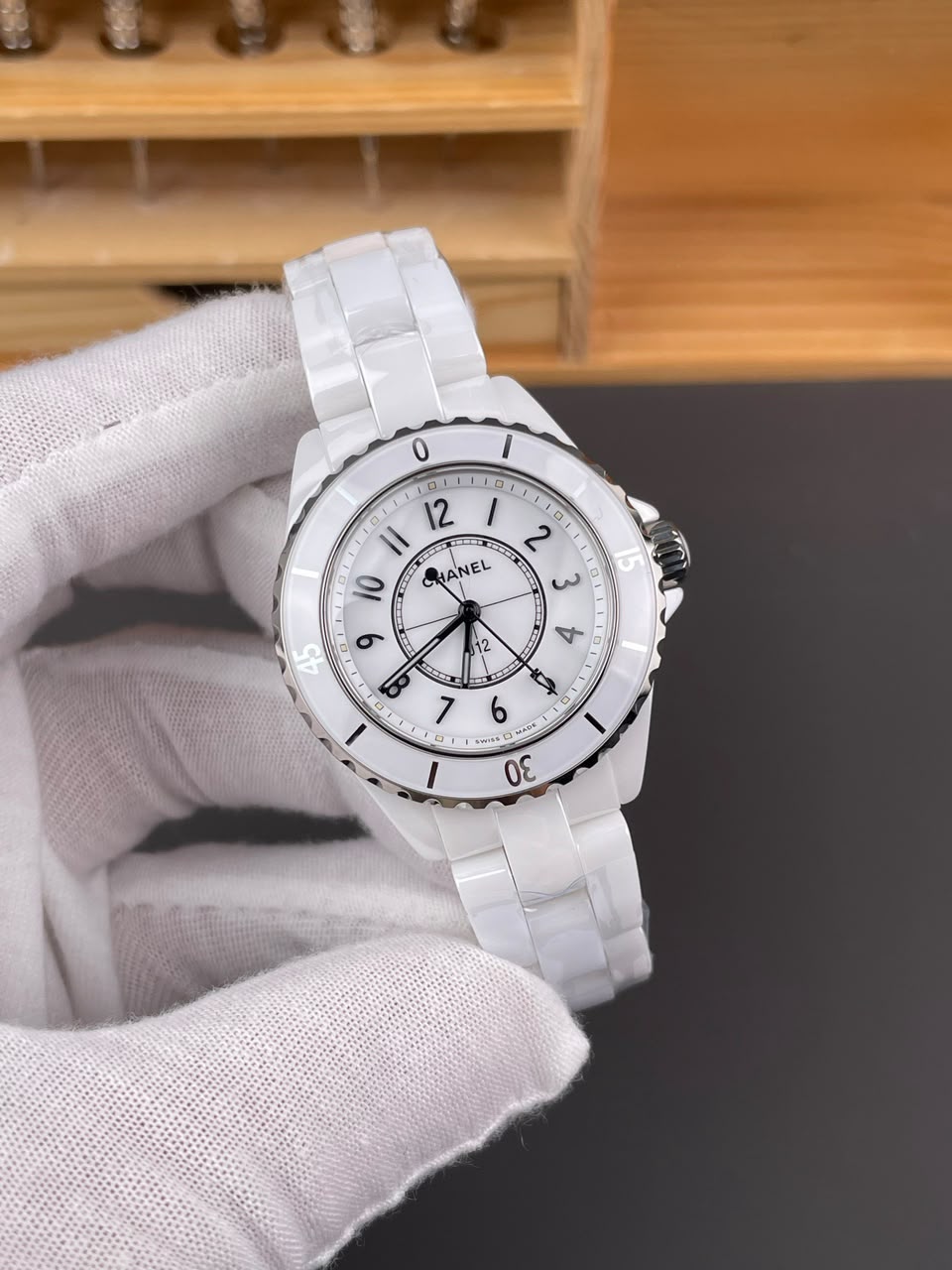 [Super Clone] Chanel J12 Watch Calibre 12.2 – 33mm White Dial view 6