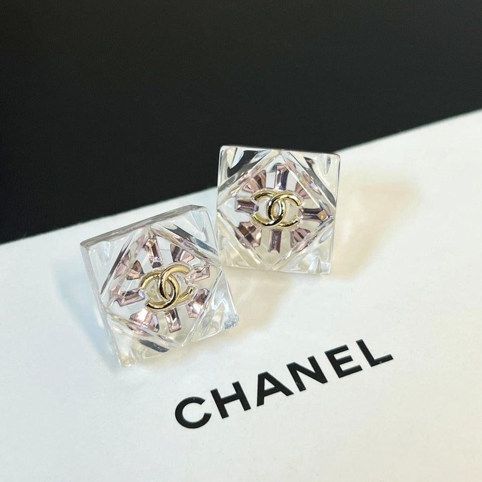 Chanel Cc Earrings Gold view 7