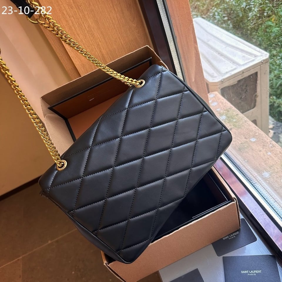 Saint Laurent Puffer Bag Black 33Cm view 5