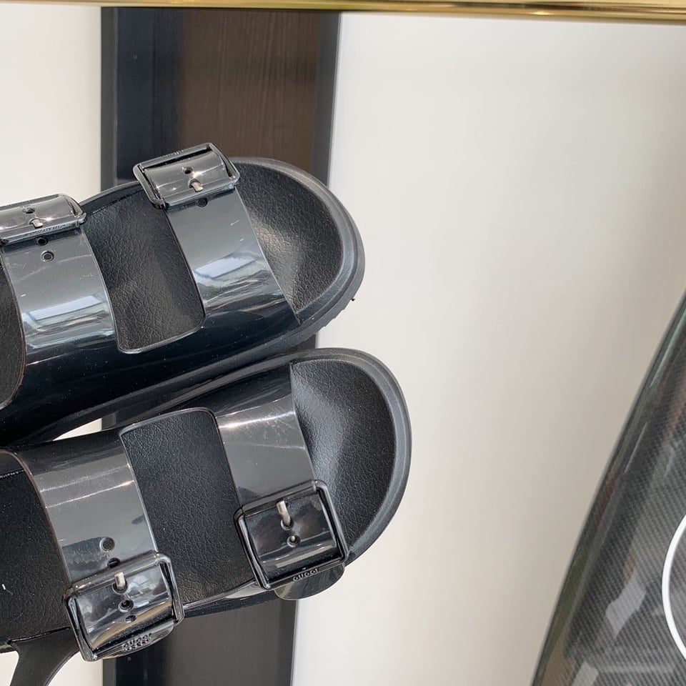 Gucci Women?S Sandal With Mini Double G ?Black 660243 J8700 1000 view 10