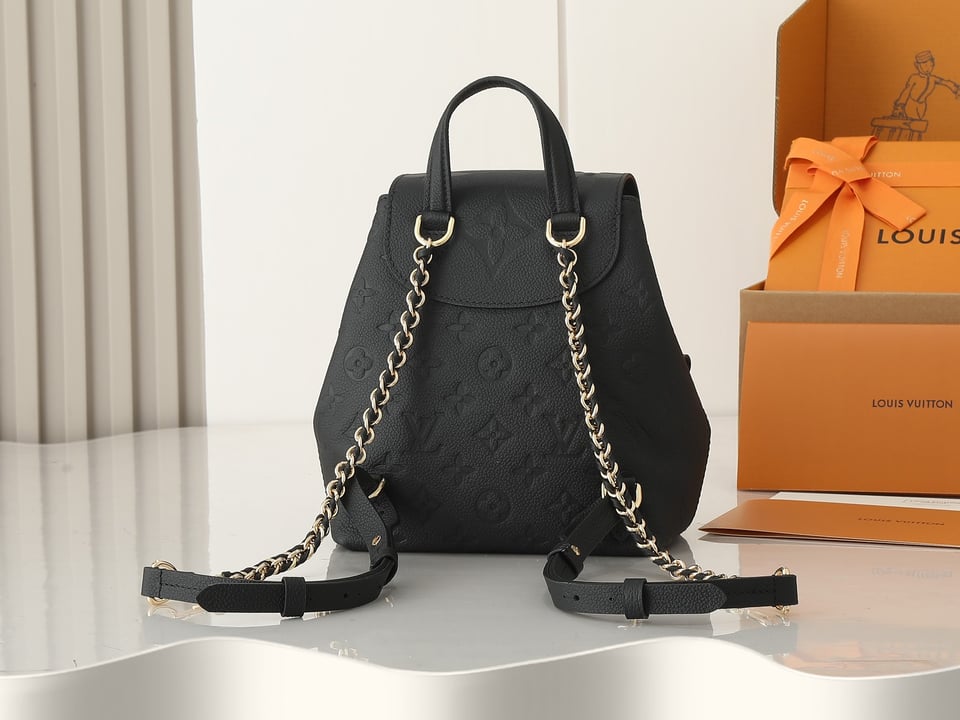 Louis Vuitton Backup Monogram Empreinte Leather – Women – Handbags Black view 13