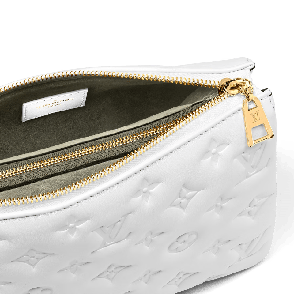 Louis Vuitton Coussin BB 22cm/8.7in Monogram Empreinte Leather White M20770 – Women view 7