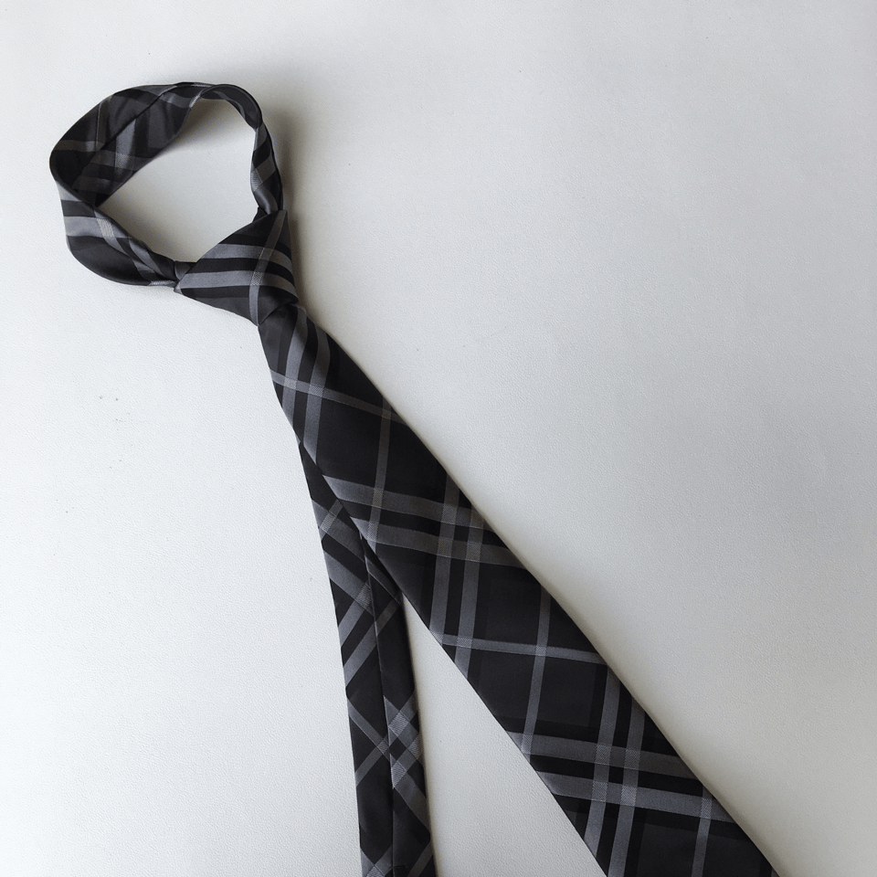 Burberry Grey Luxe Check Silk Tie For Men view 3
