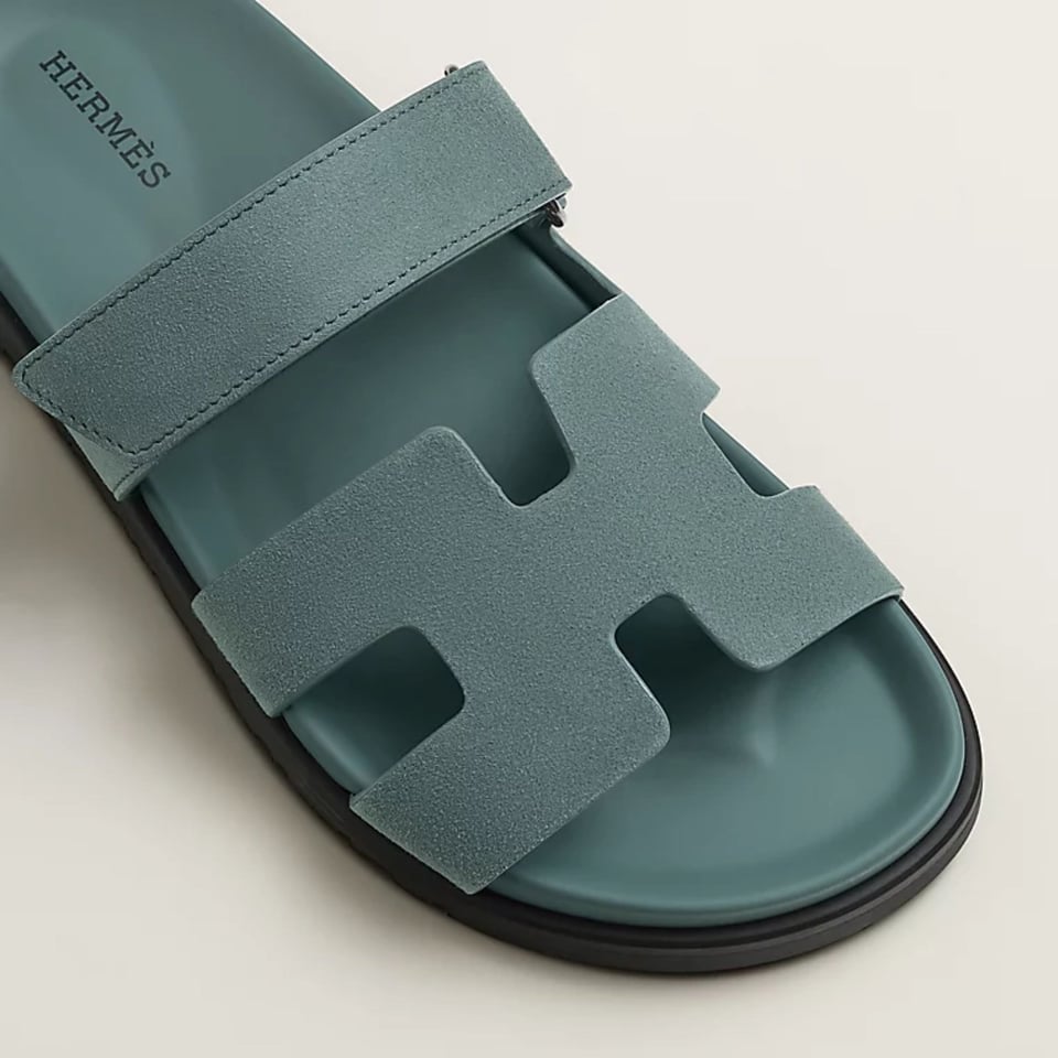 Hermes Chypre Sandal Bleu Tonnerre Color Goatskin H222297Z view 6