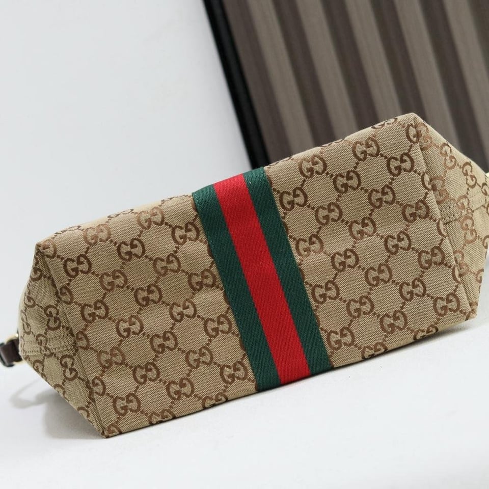 Gucci Giglio small Tote Bag 25cm/9.8in Beige And Brown 860845 view 5