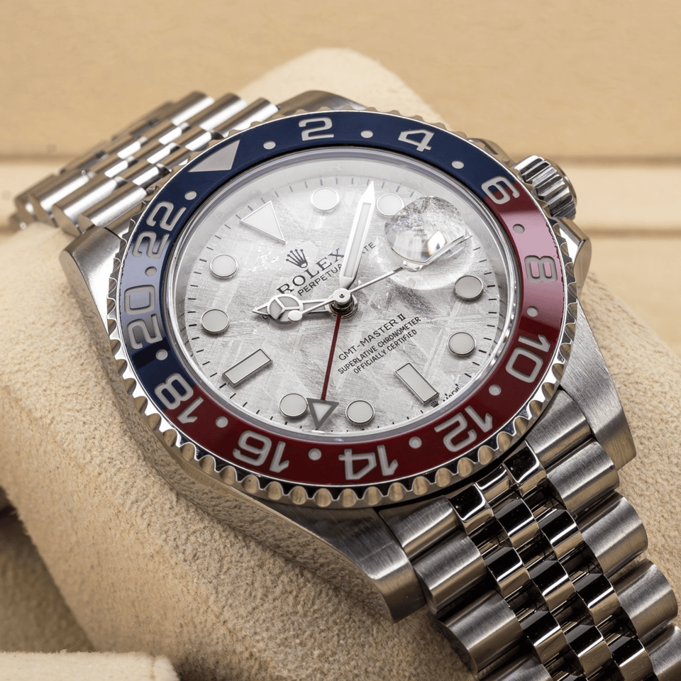 [Superclone] Rolex GMT-Master II Meteorite Pepsi Jubilee Stainless Steel 116710LN view 2