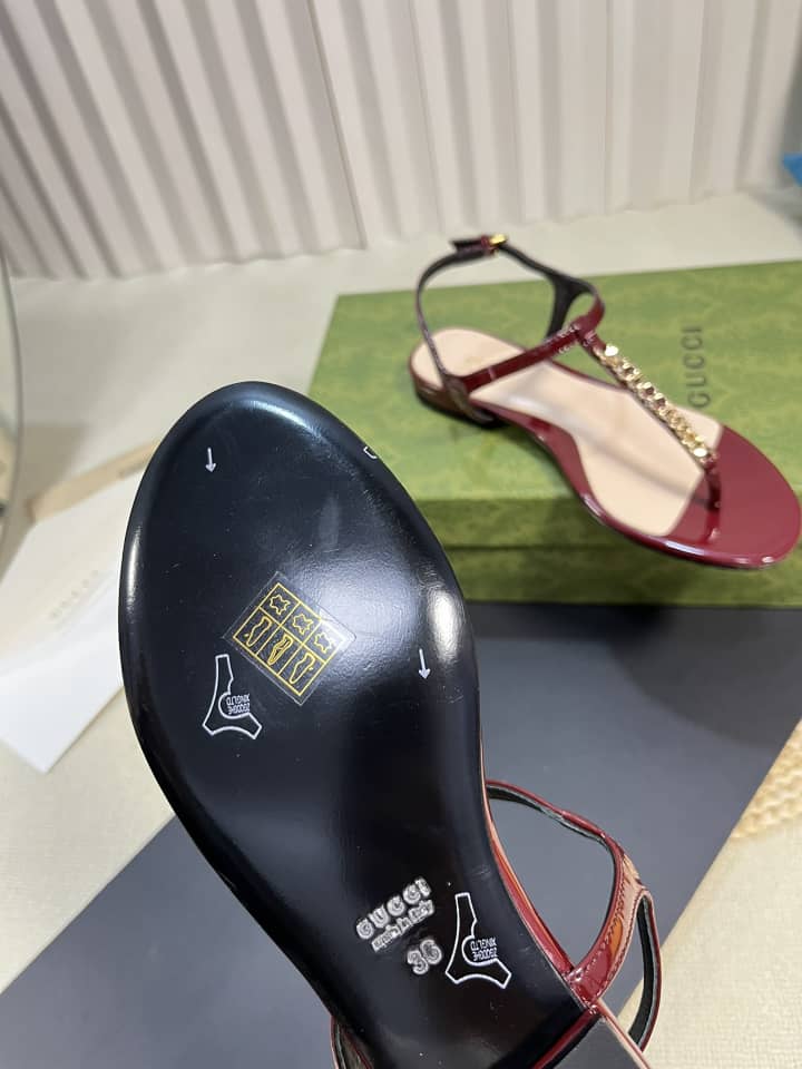 Gucci Signoria Thong Sandal Red ?782415 Bnc00 6207 view 5