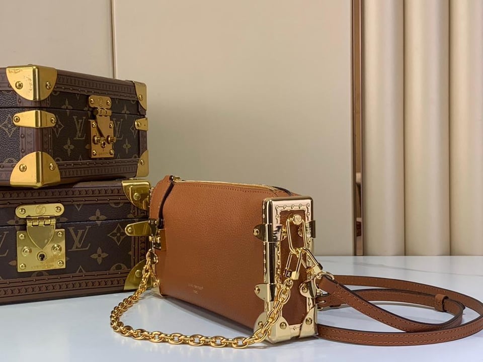 Louis Vuitton Slim Trunk Bag Brown 23cm M29088 view 3