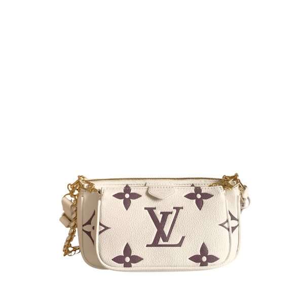 Louis Vuitton Multi Pochette Accessoires Beige And Purple 18Cm M80399 view 2