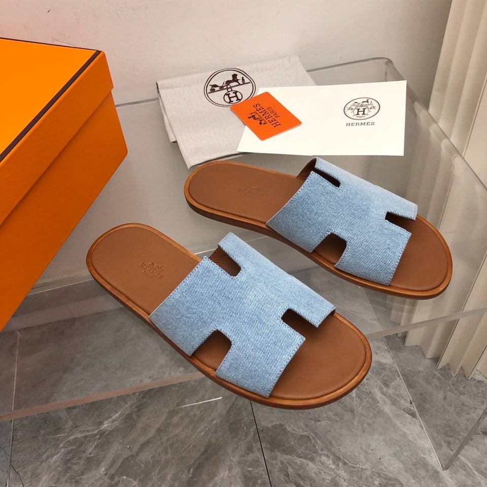 Hermes Izmir Sandal Bleu Clair view 11