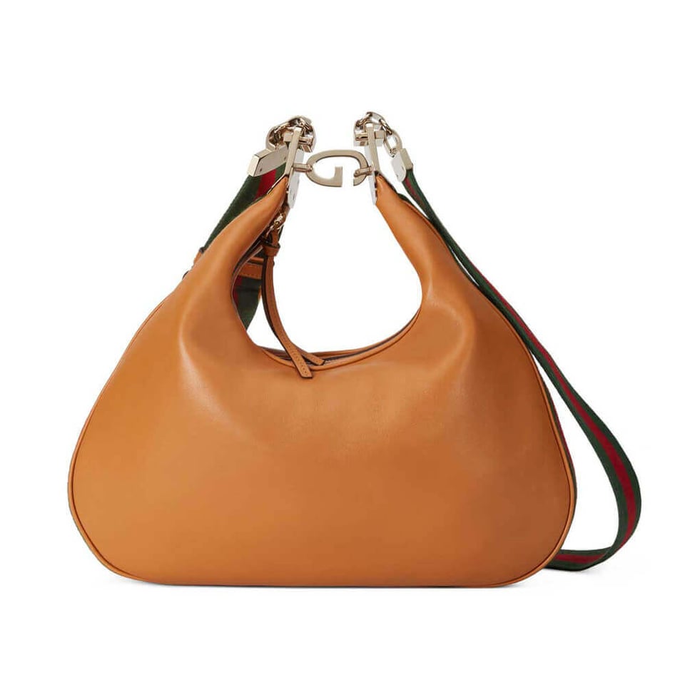 Gucci Brown Leather Attache Medium Shoulder Bag 35cm 702823 view 2