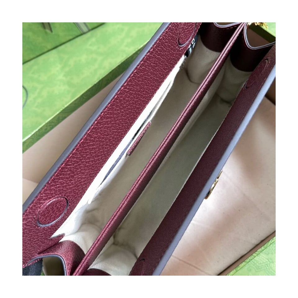 Gucci Ophidia GG Small Shoulder Bag 503877 in Burgundy view 7