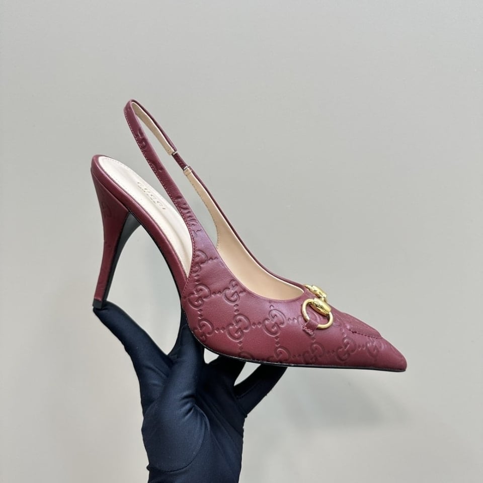 Gucci Women’S Horsebit Pump Gg Leather Rosso Ancora Red ?792065 Aaegj 6207 view 8