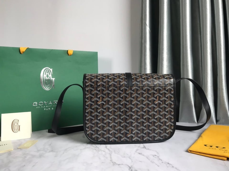 Goyard Belvedere Mm Bag 28Cm Black Canvas view 5