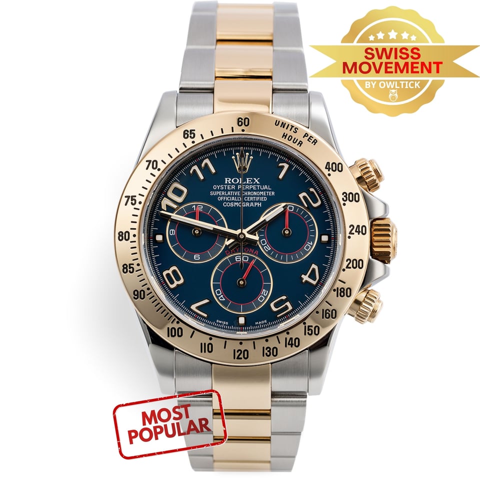 [Superclone] Rolex Daytona 40 mm Steel Blue Dial Oyster 116523