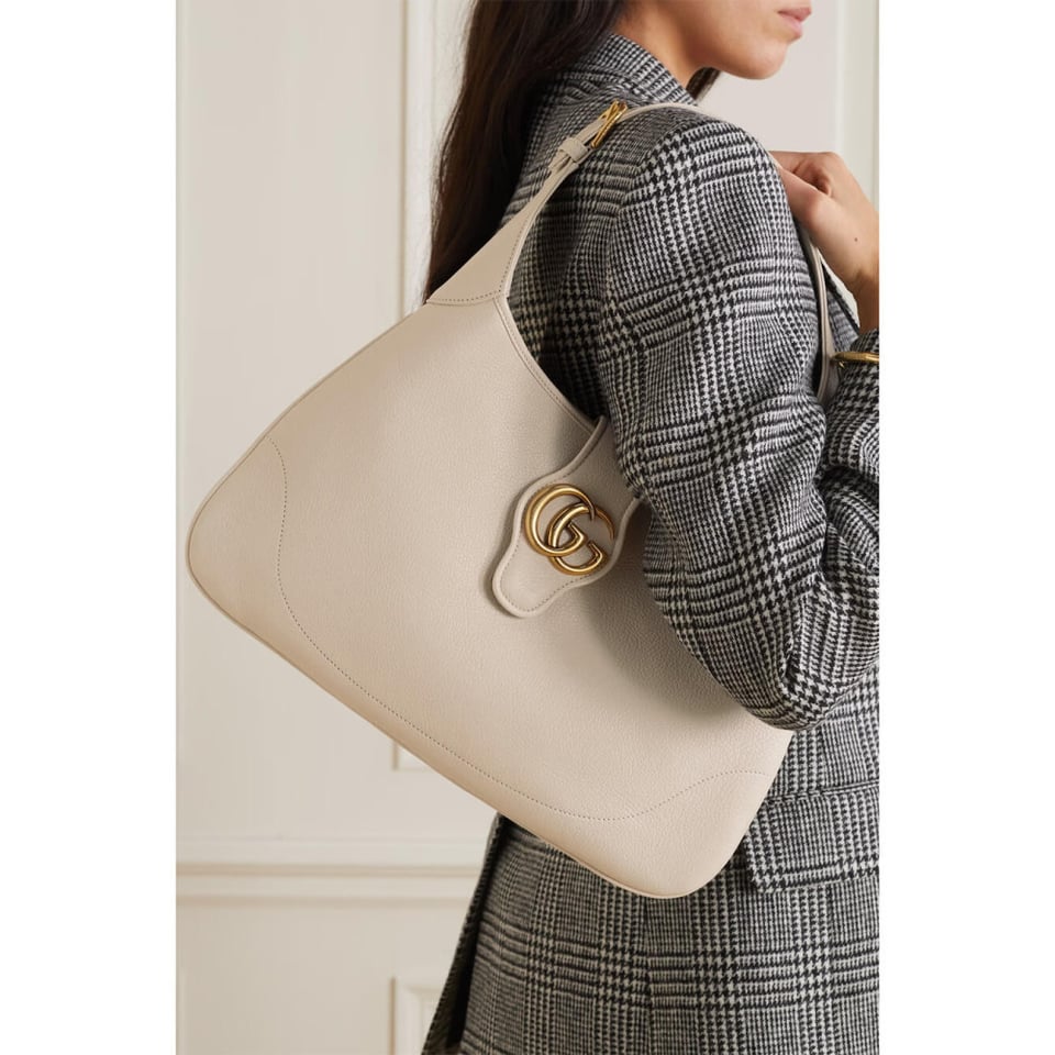 Gucci Cosmogonie Crescent Shoulder Bag Black Leather 39cm view 3