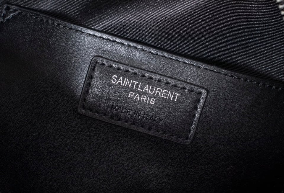 Saint Laurent Lou Camera Bag In Quilted Black Silver Leather 23Cm view 3