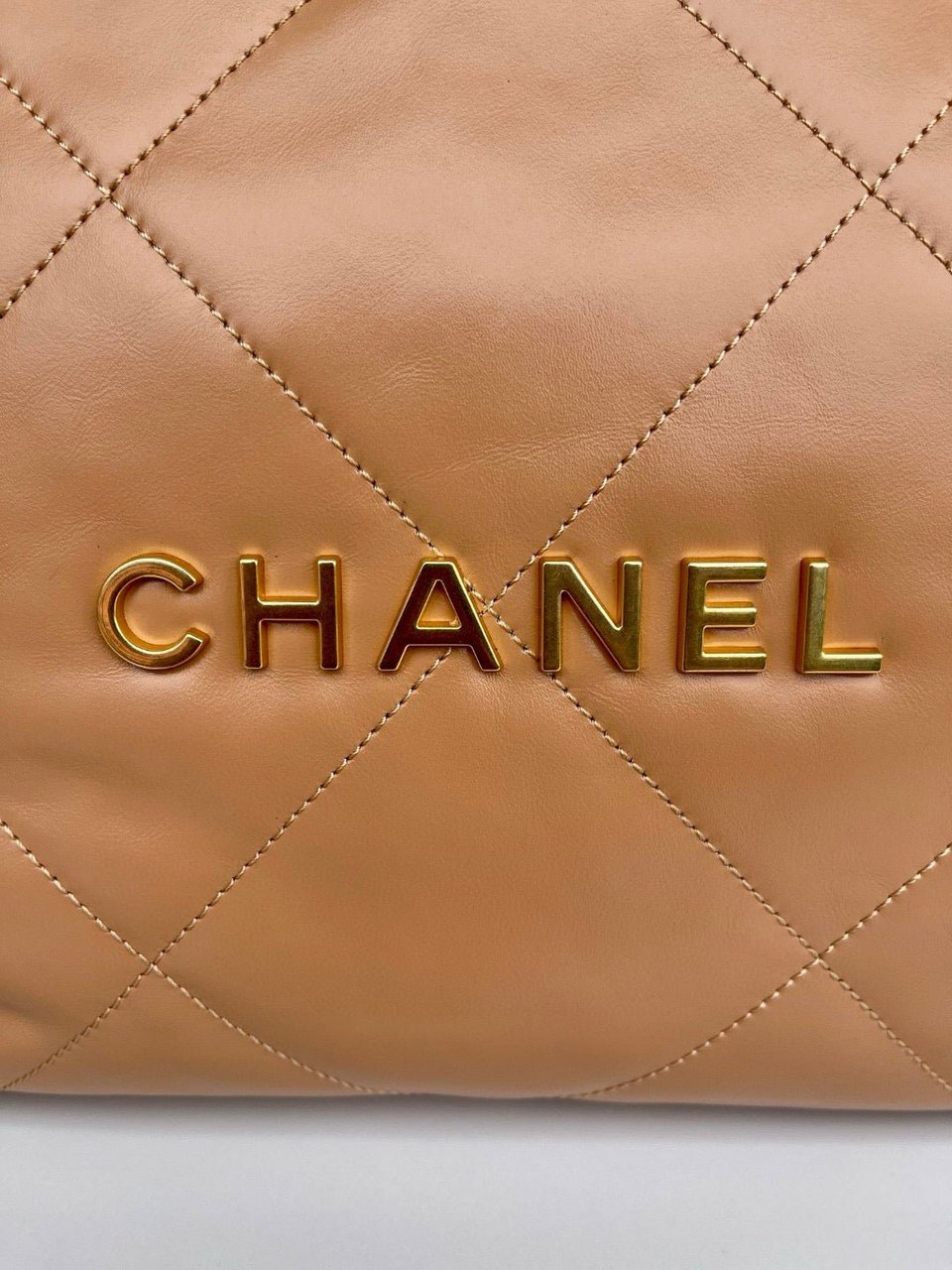 Chanel 22 Hobo Brown Calfskin Gold Hardware view 7