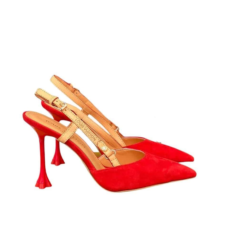 Louis Vuitton Blossom Slingback Pump Red 1Ac8F5 view 2