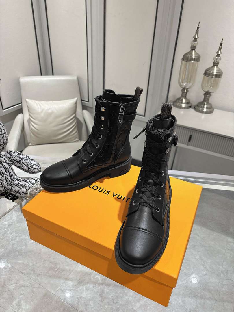 Louis Vuitton Citizen Flat Ranger Boot Monogram Black view 4