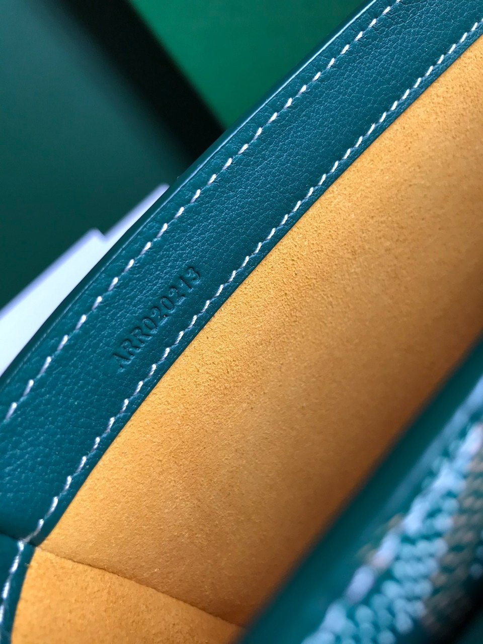 Goyard 233 Bag 25 Cm Green Calfskin And Goyardine Canvas 25cm view 5