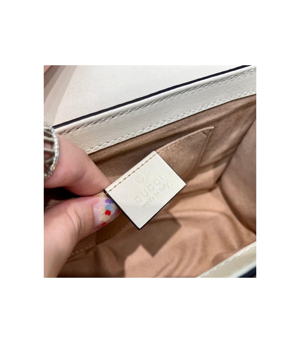 Gucci Padlock Small GG Shoulder Bag White view 19