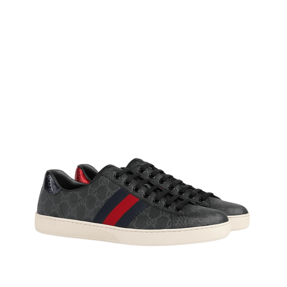 Gucci Gg Ace Supreme Sneakers Black 429445 K2Lh0 1130 view 2