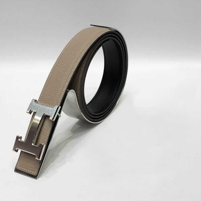 Hermes H Belt Buckle &amp; Reversible Leather Strap 38 mm HB03 view 4