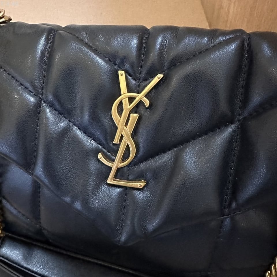 Saint Laurent Loulou Puffer Small Shoulder Bag In Black 28Cm view 4