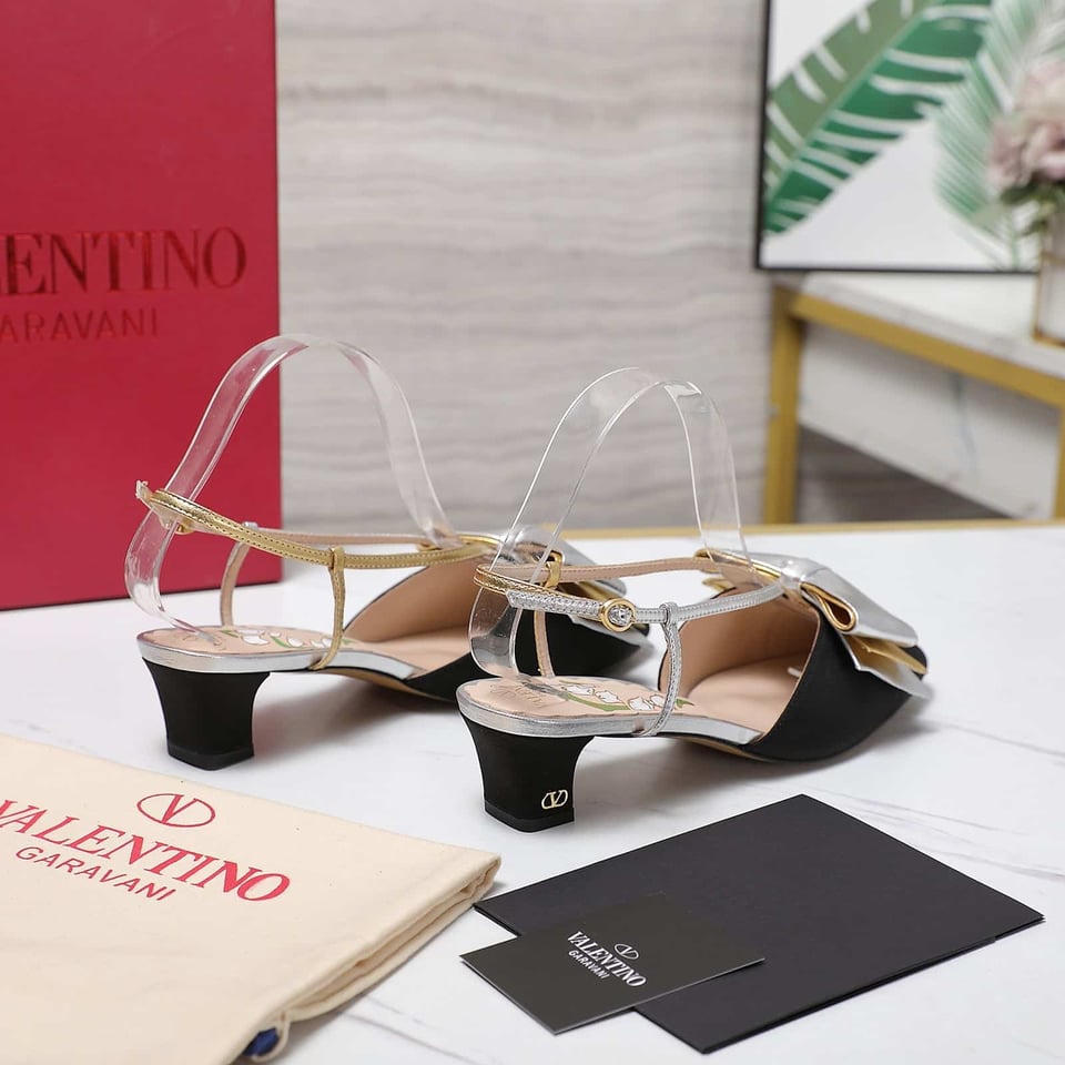 Valentino Bowow Slingback Pumps Black 6W2S0Lb6Qlj R1V view 5
