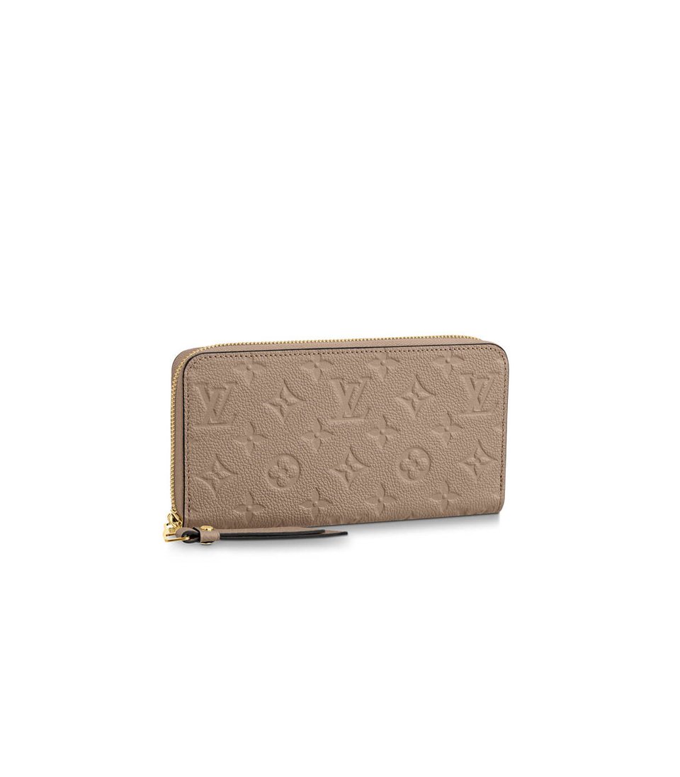 Louis Vuitton Monogram Empreinte Zippy Wallet Tourterelle