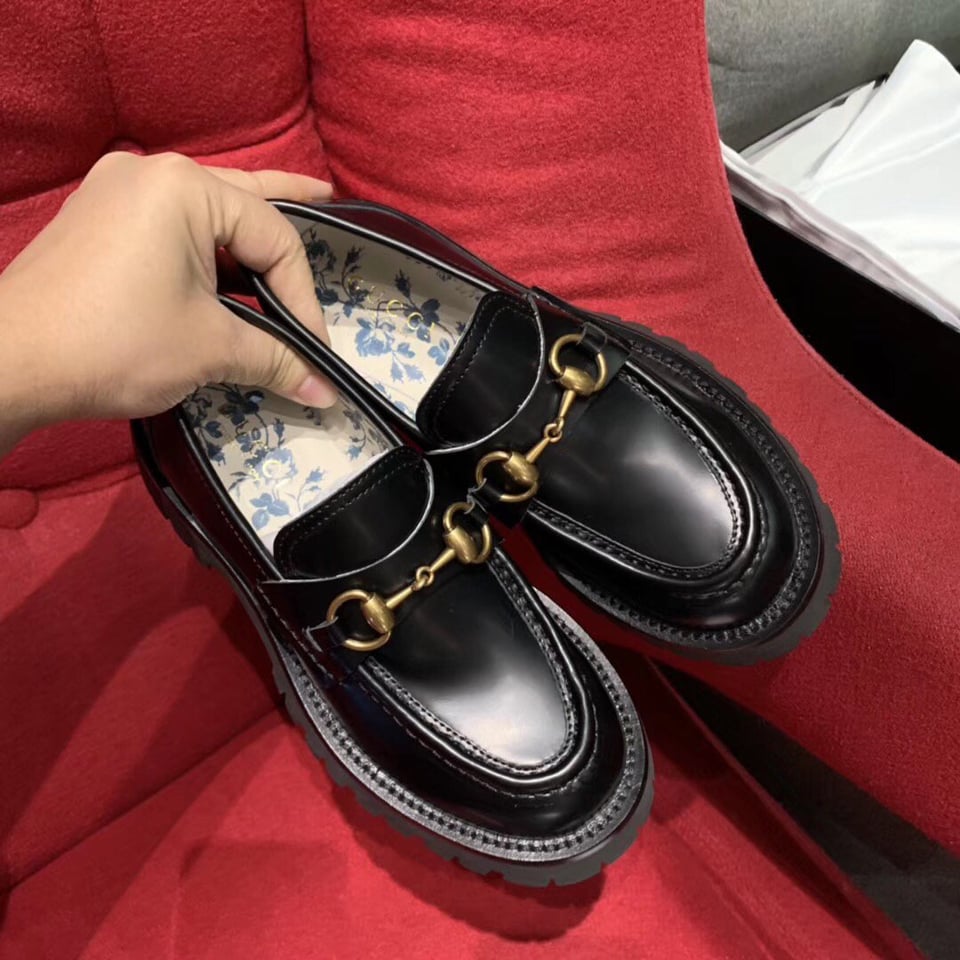 Gucci Women?S Leather Loafers Horsebit Black view 6
