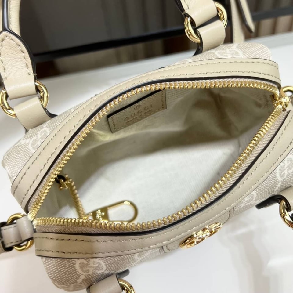 Gucci Ophidia Mini Boston Bag GG Supreme 16.5cm/6.5in view 14